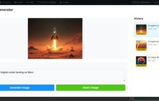 Create amazing AI Images right from the site!
