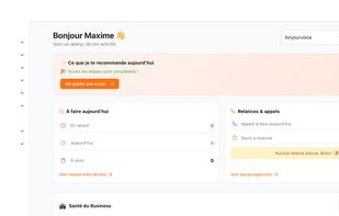 completed dashboard to show you directly what you need to do today