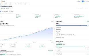 verything in one place: net worth, cash flow and portfolio health across every account.