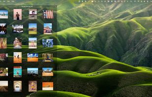 A folder-backed turf showing its contents as previews. Point a turf at a real folder and whatever is in the folder is in the turf — and the other way around. Supports Quicklook.