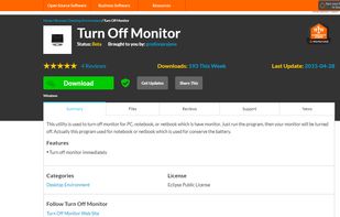 Turn Off Monitor screenshot 1