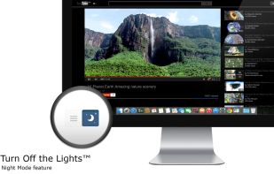 Night mode on YouTube
