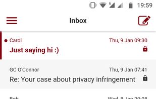 Tuta Mail screenshot 2