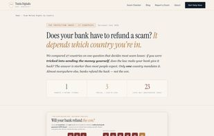 Scam Refund Rights — a 27-country index of who has to refund the con