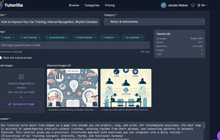 Tutorial Editor (Dark Mode)