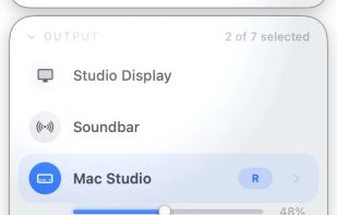 Pair two speakers as a stereo set and adjust their balance independently.