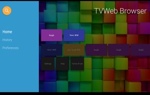 TVWeb Browser for TV screenshot 1