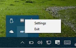 Tray Menu (Win10)