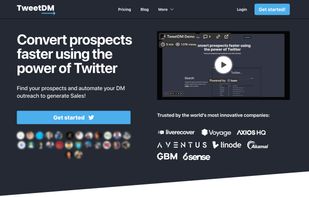 TweetDM home page