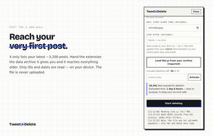 TweetXDelete screenshot 3