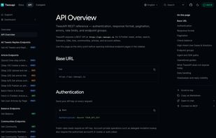 REST API reference