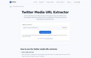 X Media URL Extractor
