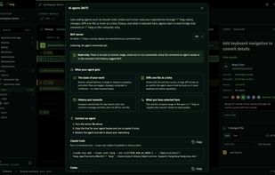 Turn on the MCP server and copy the command for Claude Code, Codex or Cursor