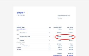 Sculptor CPQ Interactive Quote