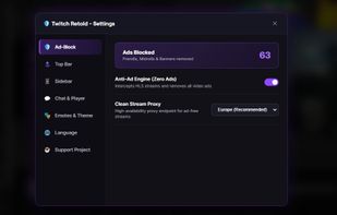 Settings Tab 