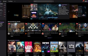 The new Twitch design since September 26 2019