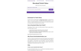 Download Twitch Videos screenshot 1