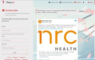Twitter job board screenshot 1