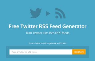 Twitter RSS Feed Generator screenshot 1