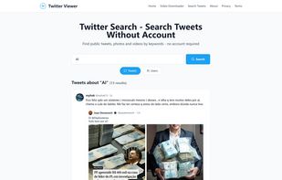 Search tweets by keywords, hashtags, or topics