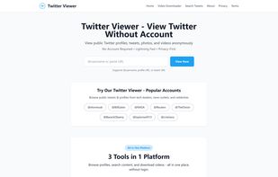 Browse any Twitter profile without creating an account