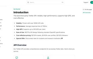 TwitterAPI.IO screenshot 1