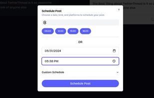 TwitterThread Create Post