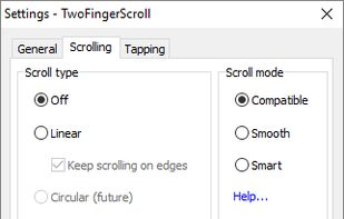 TwoFingerScroll screenshot 1