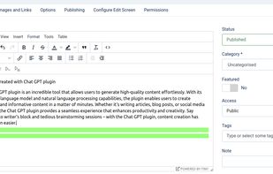 Txt42 GPT extension for Joomla