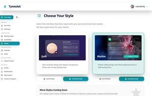 Tymeslot screenshot 1
