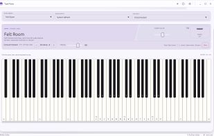 The complete desktop instrument in its light appearance with the warm Felt Room sampled voice.