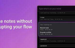 Type: Take notes screenshot 1