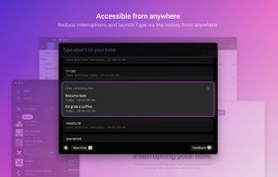 Type: Take notes screenshot 2