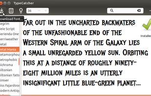 Download and install a font with a single click