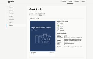 The ebook plugin with the ebook production