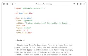 Typesetter - Typst Editor screenshot 1