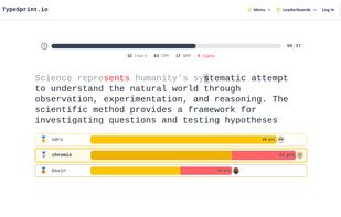TypeSprint screenshot 1