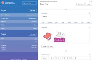 Typewriter Cloud CMS screenshot 1