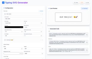 TypingSVG screenshot 1