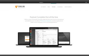 A sample of a frontend webpage generated with TYPO3 but this framework can generate any kind of output, from an XML to a HTML page and obviously a full website and more.