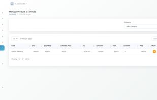 Products and Services View