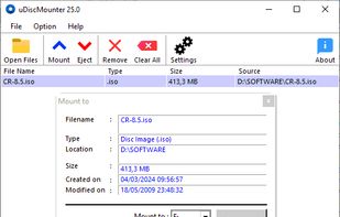 uDiscMounter screenshot 1