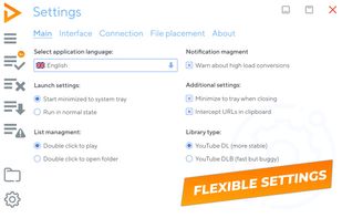 Flexible settings