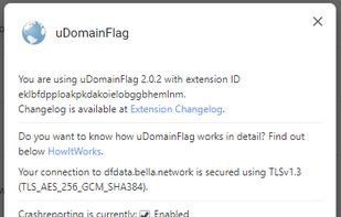 Settings provide some basic information with the possibility to disable crash reports