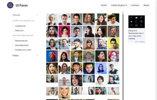 UI Faces screenshot 2