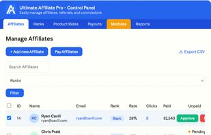 Ultimate Affiliate Pro screenshot 2