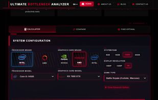 Ultimate Bottleneck Calculator screenshot 1