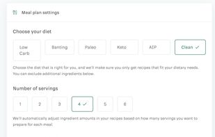 Ultimate Meal Plans screenshot 1