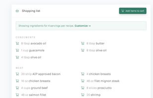 Ultimate Meal Plans screenshot 1