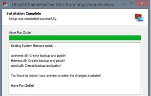 UltraUXThemePatcher screenshot 1